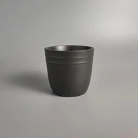 ceramic tableware japanese style retro handmade black ice cracked glazed tea cups tea cups
