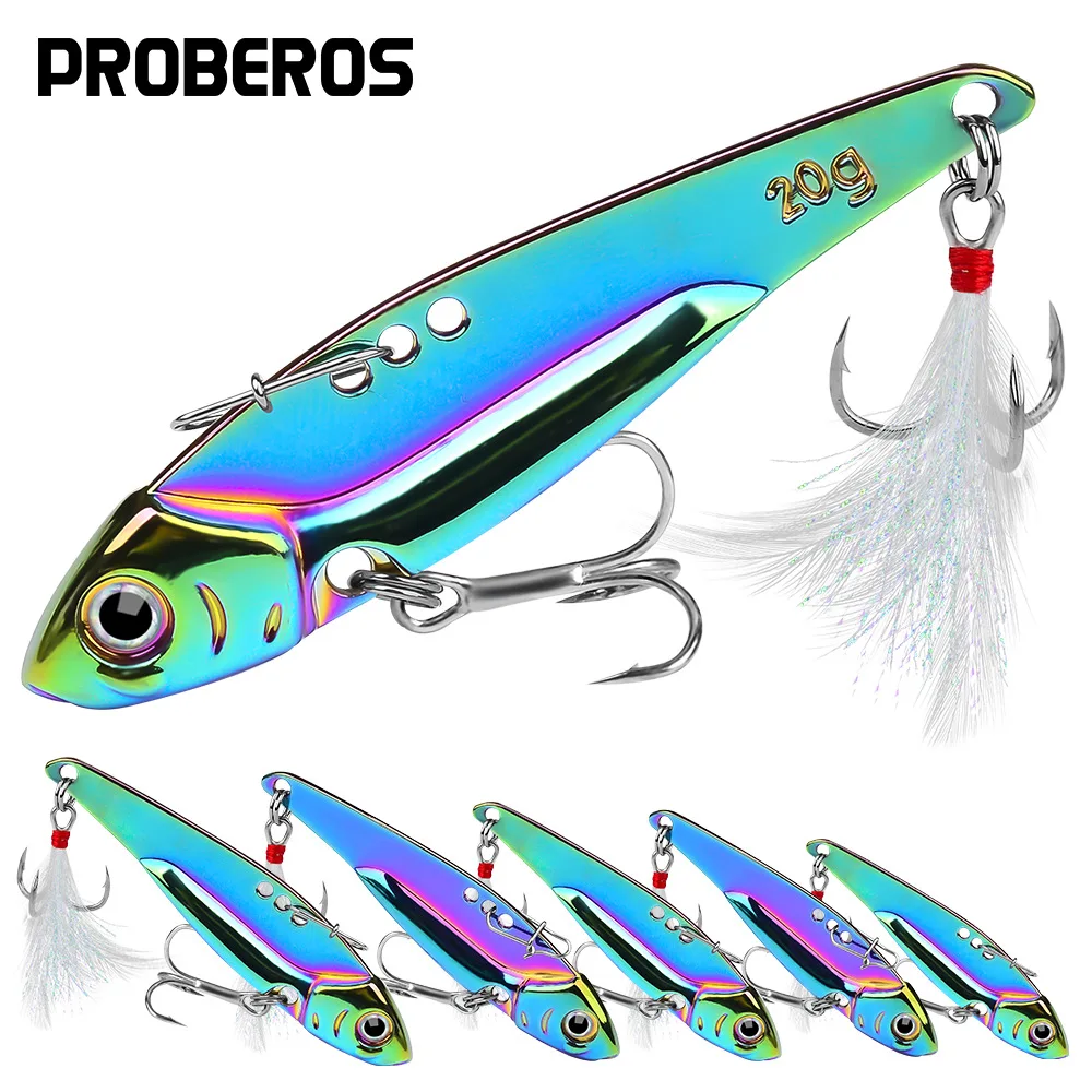 

Metal VIB Lures 5g 7g 12g 15g 20g Sequins 3D Eyes Vibrations Spoon Fishing Bait Bass Artificial Hard Bait Cicada Fishing Tackle