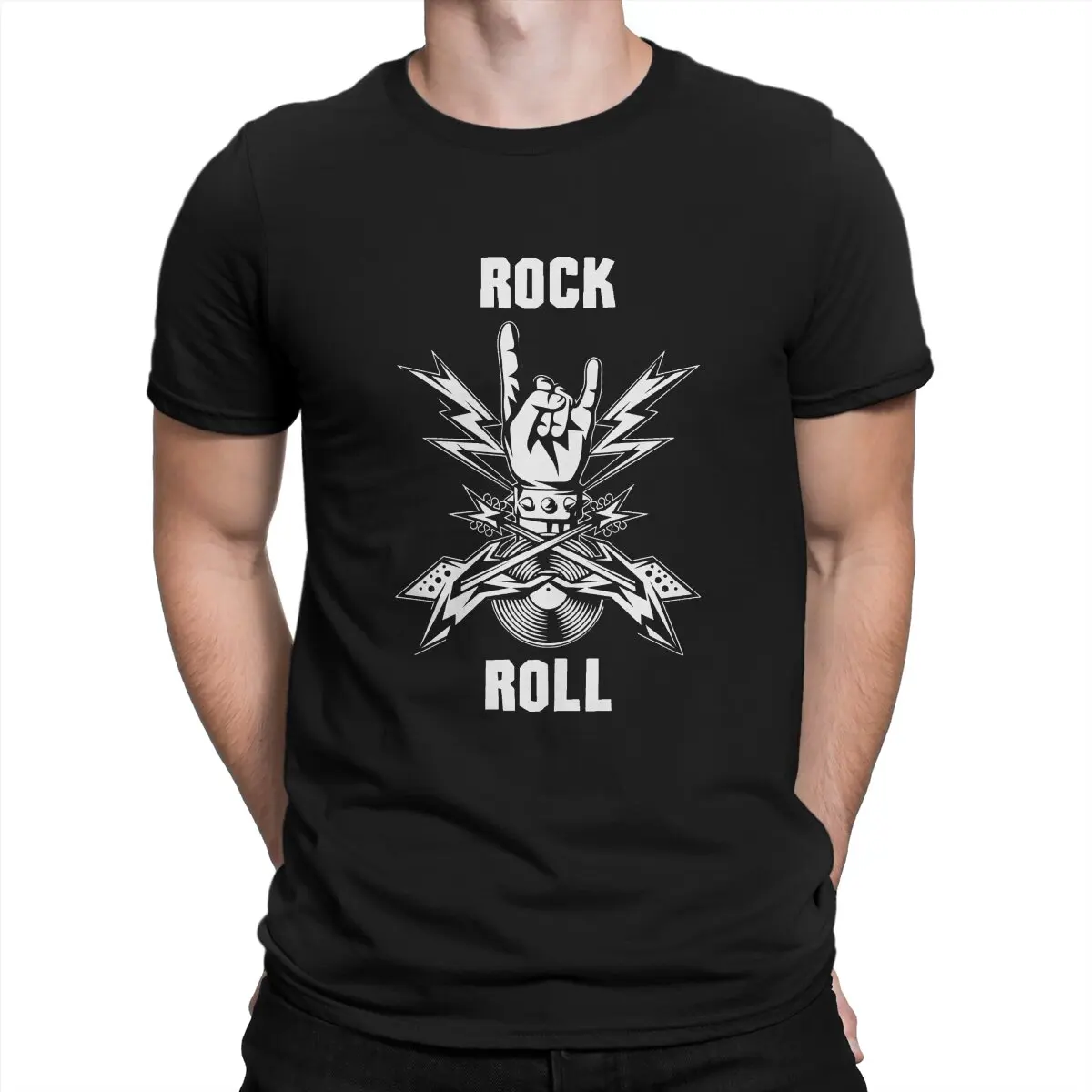 

Футболка Rock N Roll Мужская, оригинальная хипстерская рубашка, уличная одежда