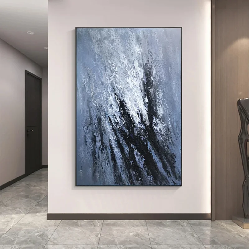Ручная роспись маслом текстурированная настенная живопись абстрактная Anow Mountain