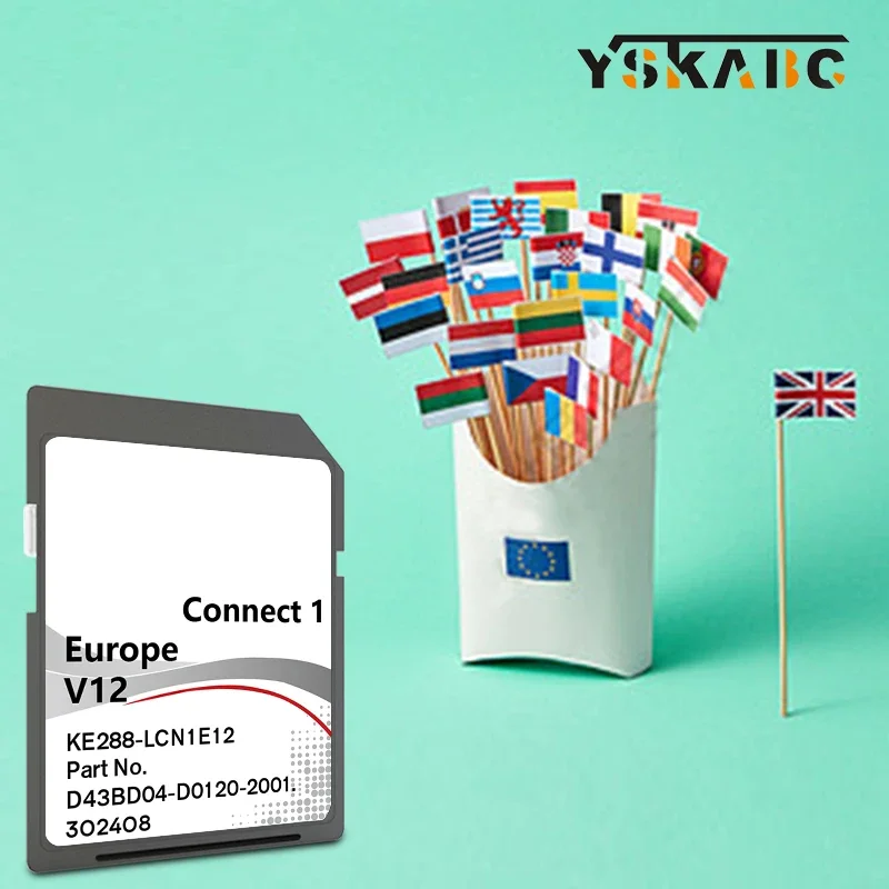 Автомобильное подключение 1 V12 версия европейской карты навигационная SD-карта