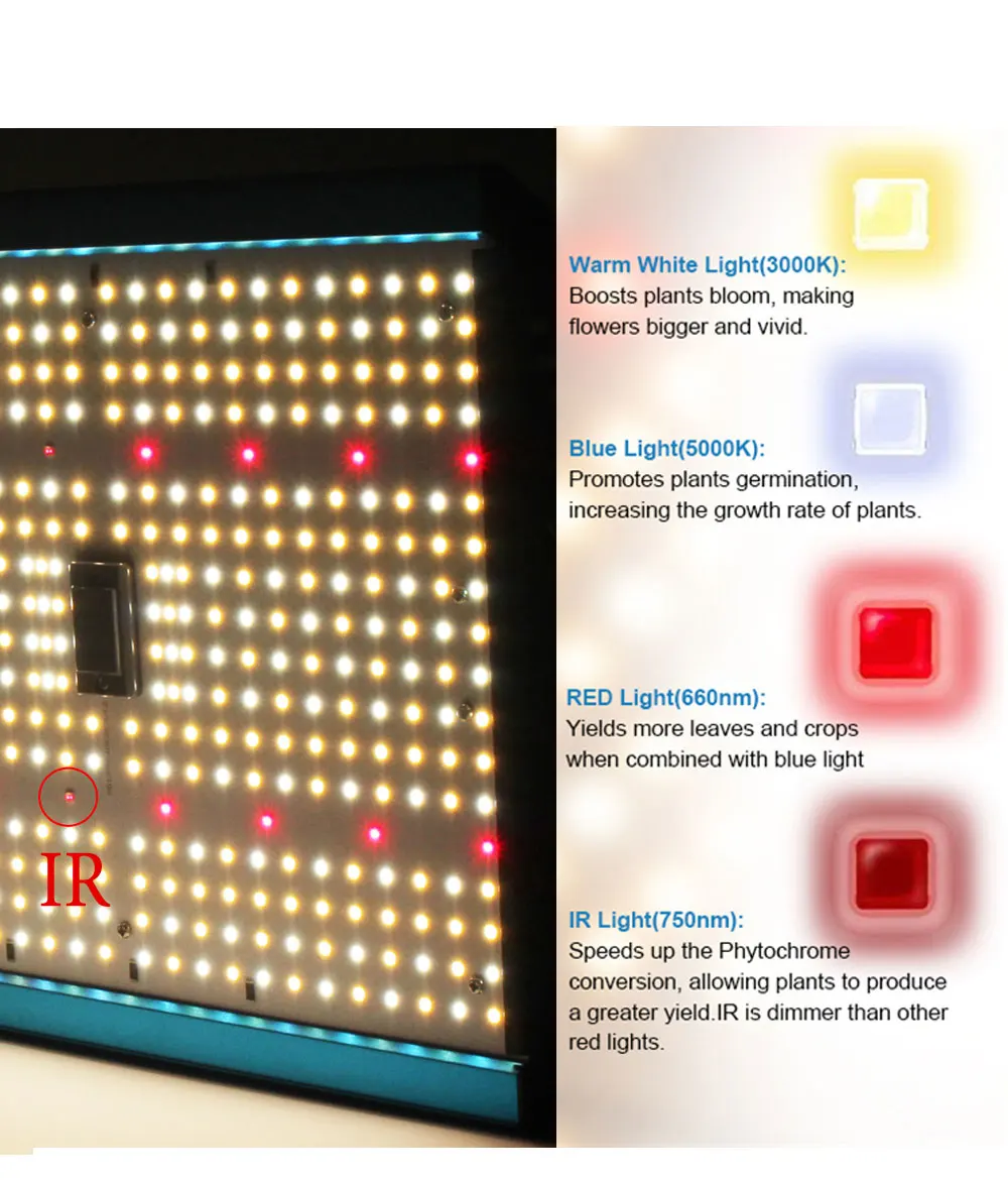 LED Grow Light полный спектр 3000K 5000K Samsung LM301B светодиодные лампы для растений парниковая