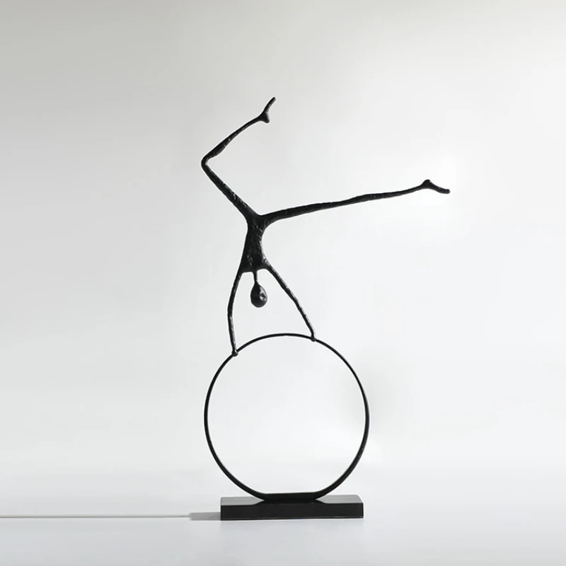 

Modern home decore art crafts desktop metal crafts for home decoration sculpture furnishing