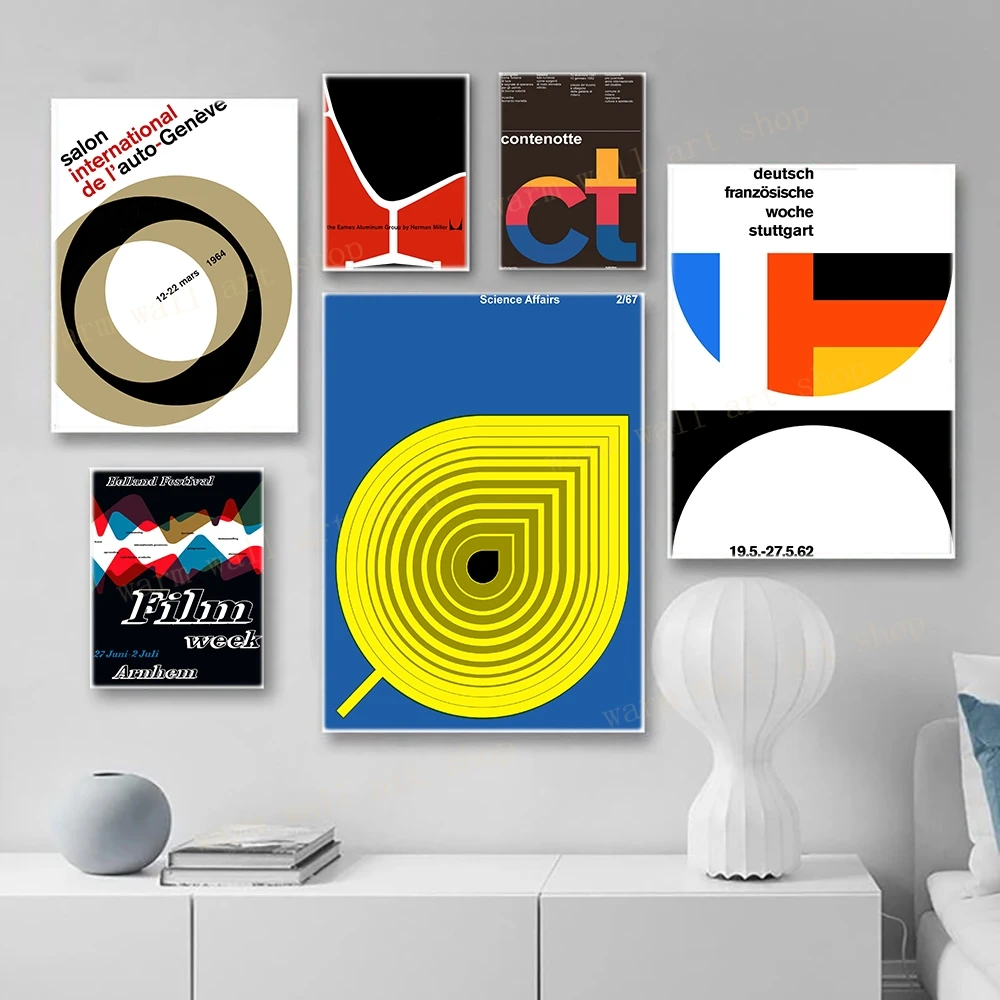 

Рекламный постер с абстрактным человеческим лицом, радужными изгибами и листьями, художественные принты на холсте в стиле ретро, настенное ...