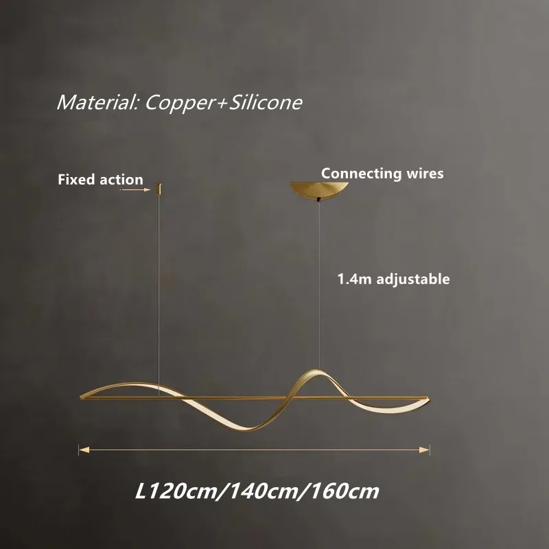 

Подвесная люстра Li Xiaohui чёрная/золотая