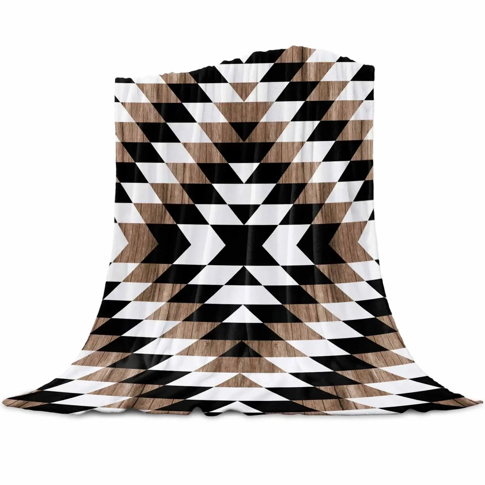 Богемные ацтекские деревянные одеяла портативное мягкое покрывало для кровати