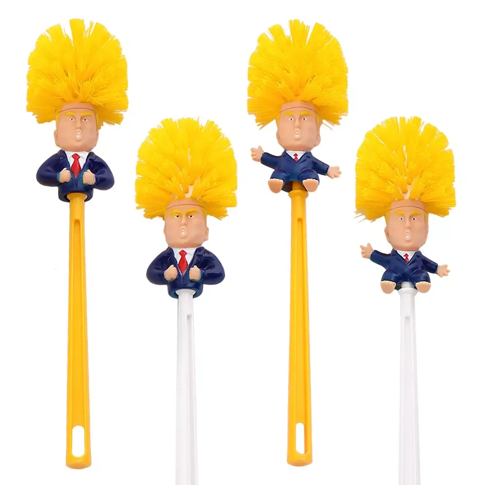 

Creative Donald Trump Brush Toilet Supplies Set Brush Holders Wc Original Toilet Paper Bathroom Cleaning Accessories Personality