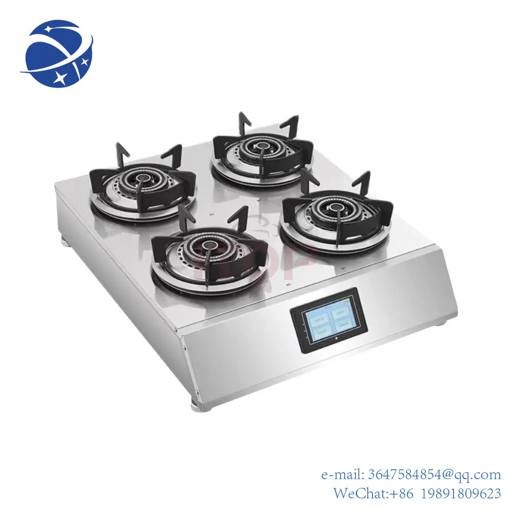 

Yun yiэнергосберегающая закаленная плитка из нержавеющей стали с 4 горелками