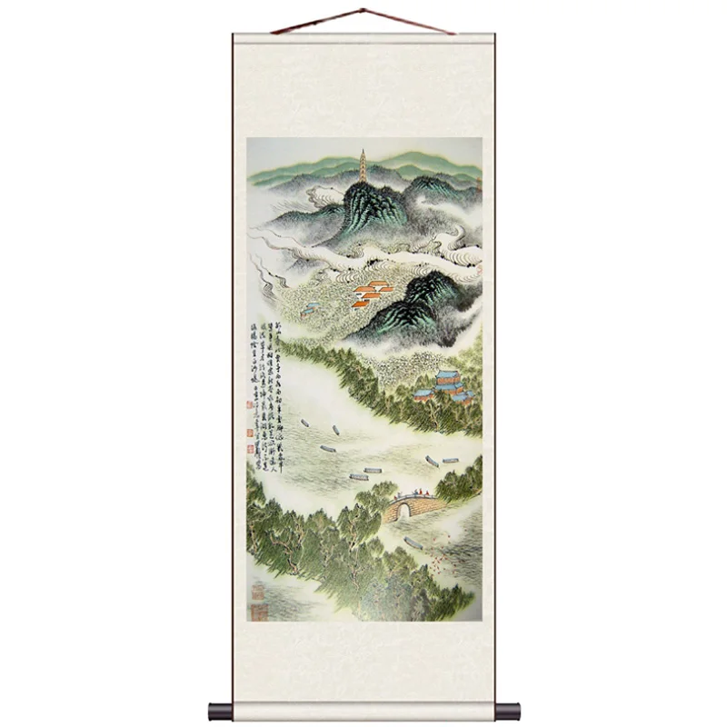 

Краска, пейзаж, китайская живопись, весна, Цзяннань, шелковая Живопись, сердечный спрей, нежный, прочный