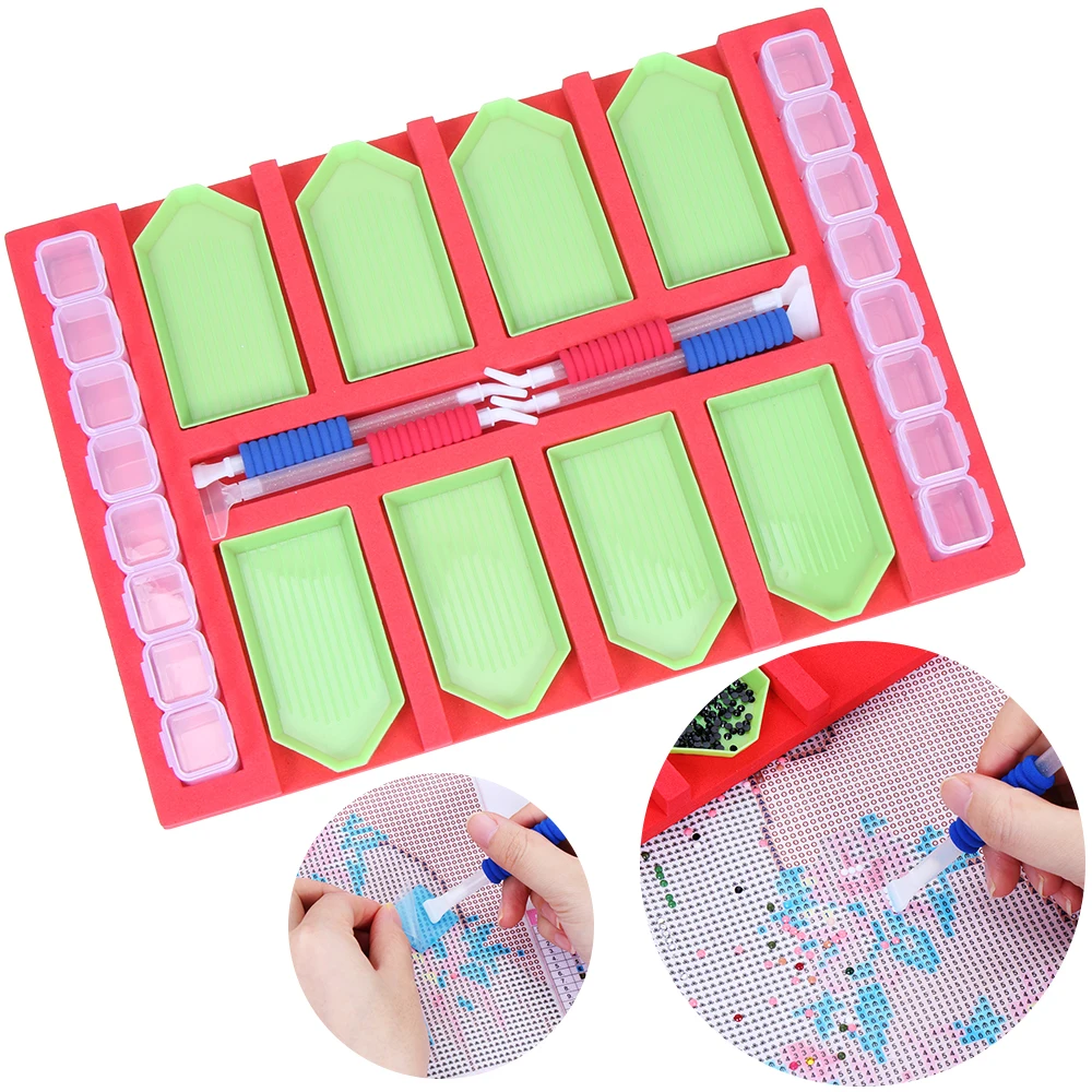 Лоток для алмазной живописи органайзер нескольких лодок контейнер банок Наборы