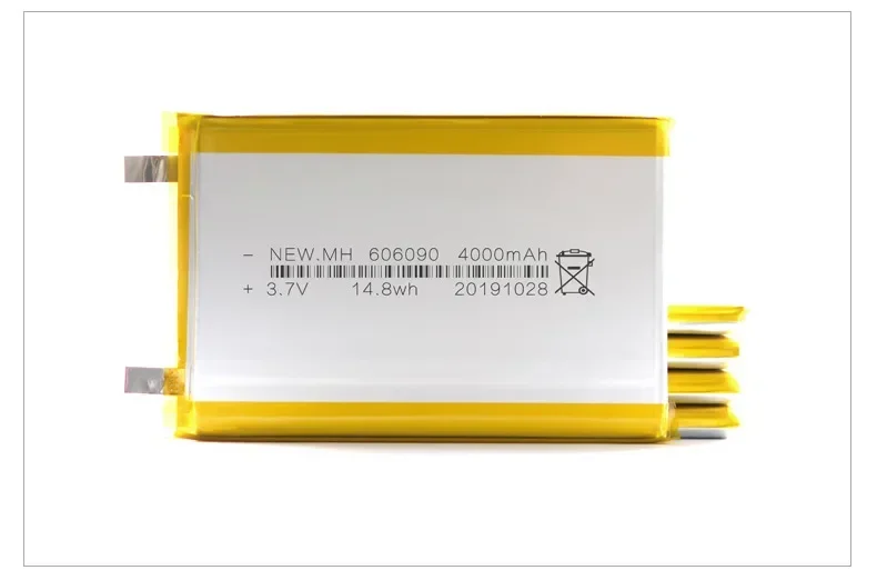 Литий-ионная аккумуляторная батарея 606090 3 7 В 4000 мАч для MP3 MP4 GPSTrackers