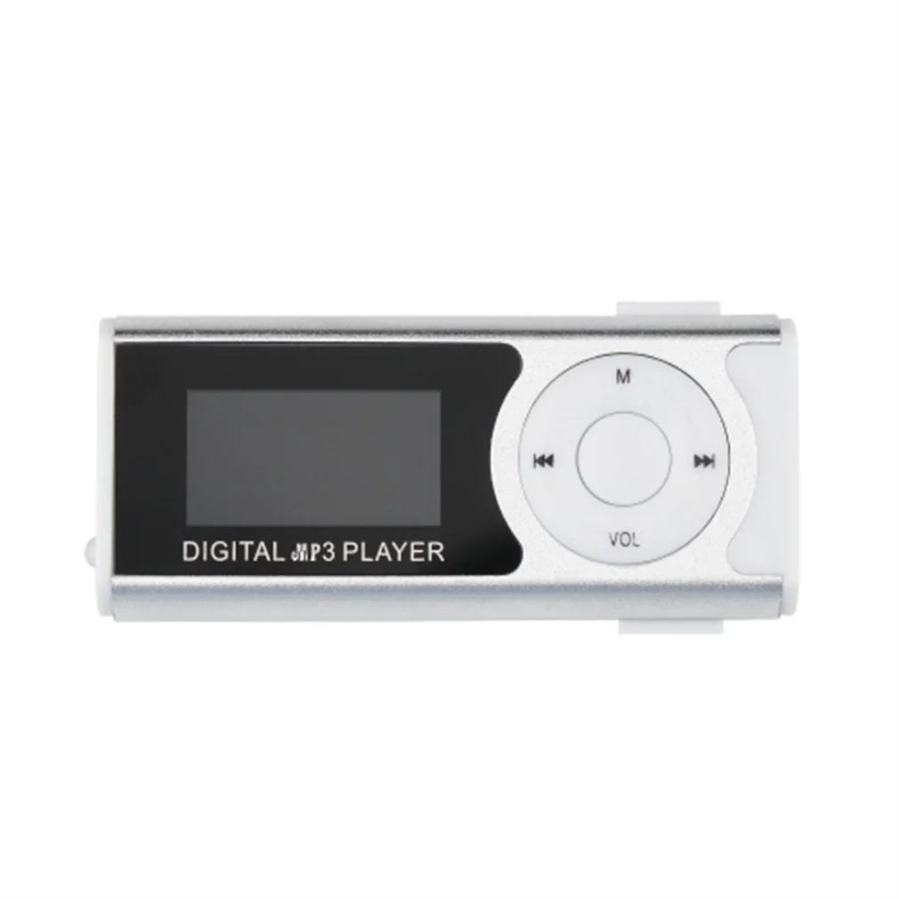 

MP3 Media Player LCD Screen Support Mini USB Clip 16GB TF LED Light Exquisitely Designed Durable Fast Delivery