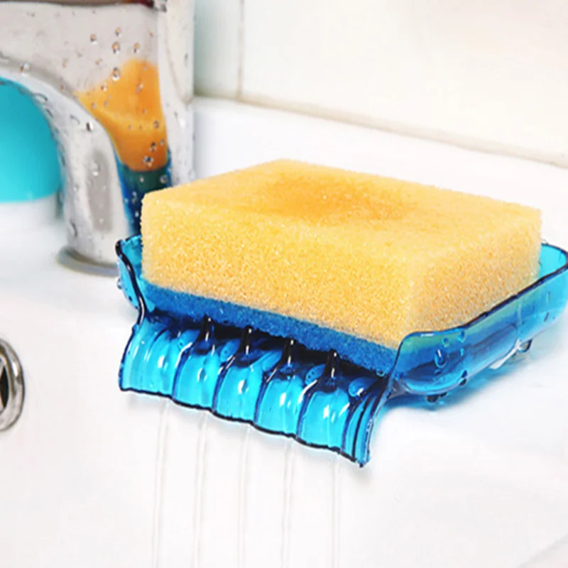 

1 шт., пластиковая мыльница-водопад, аксессуары для ванной комнаты, дренаж для мыла, душевая мыльница, сливная кухонный держатель для губки в ...