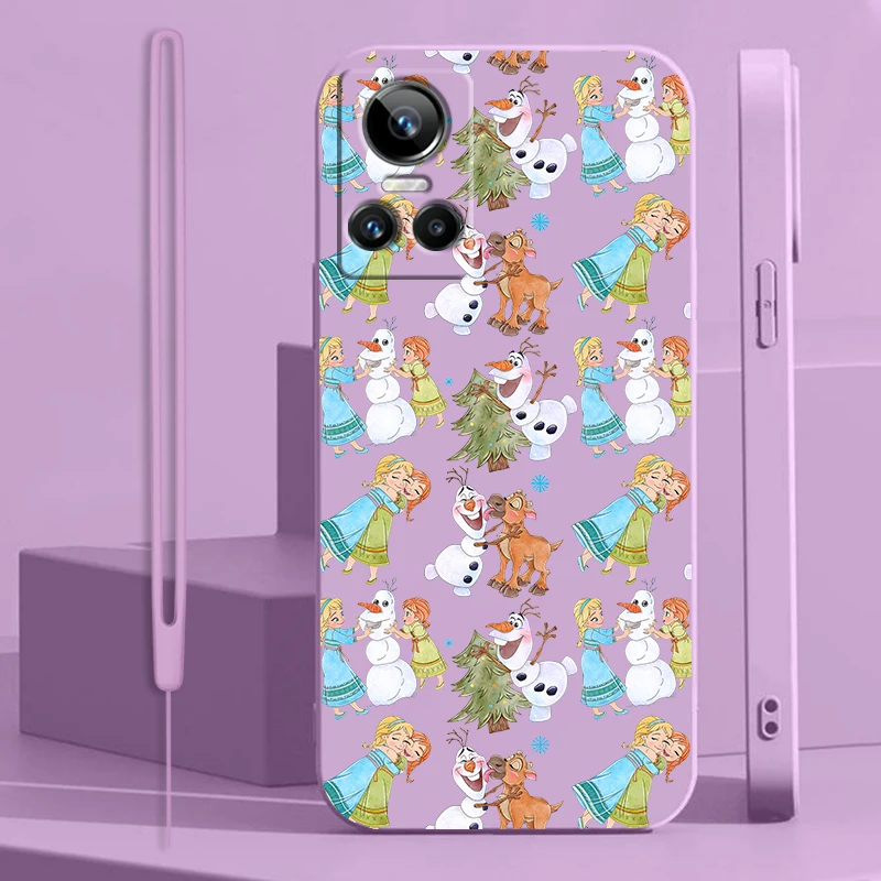 Чехол с надписью Холодное сердце Olaf для OPPO Realme GT Neo 3 2 Master 8 9 Narzo 50A 50i Reno 7