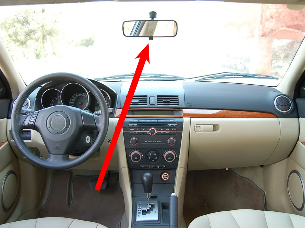 Фото 1 шт. внутреннее зеркало для Mazda 3 и Mazda 5 2004-2007 годов выпуска, аксессуар для корпуса внутреннего зеркала заднего вида BP4K-69-220 №5