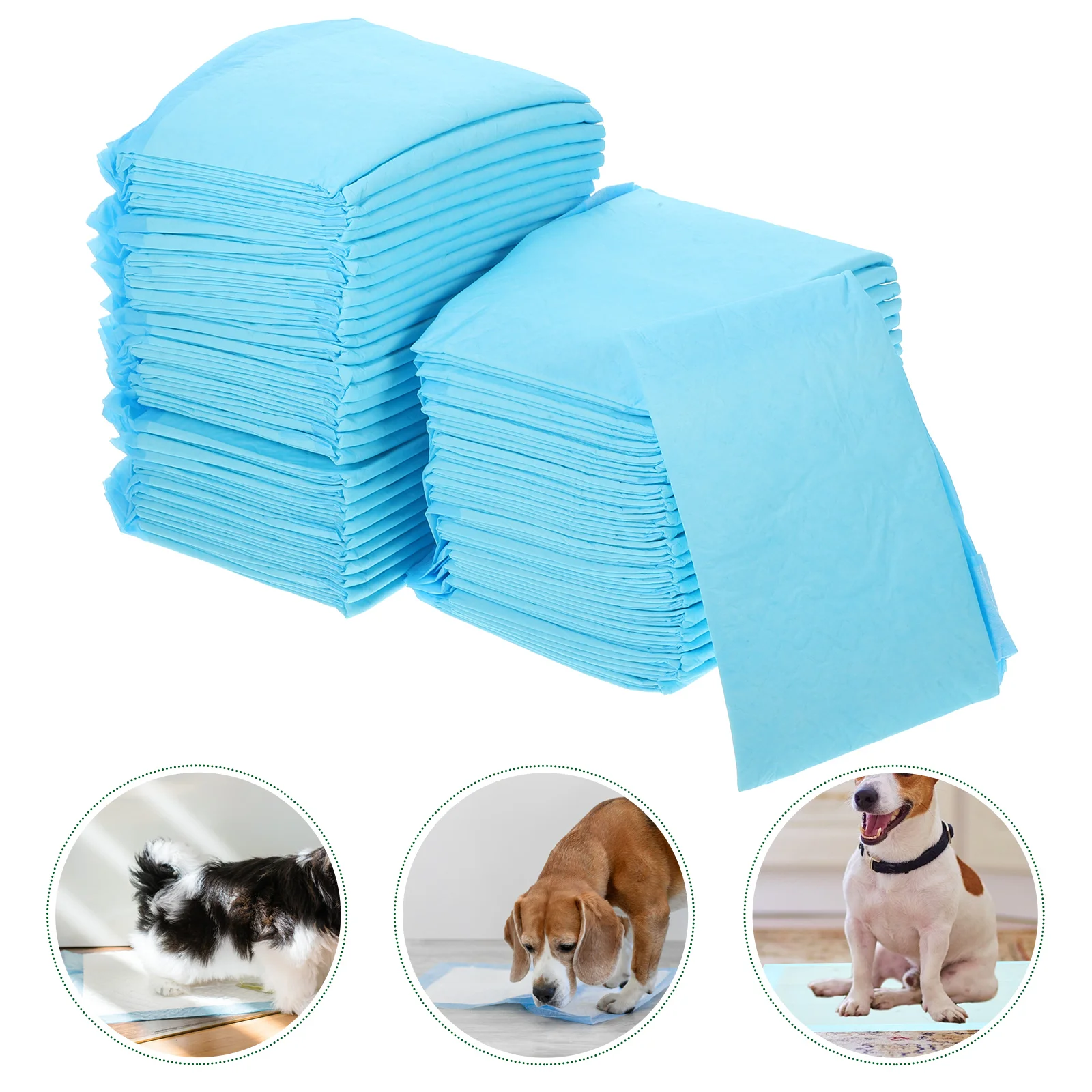 

100 Pcs Pet Changing Mat Small Pee Pads Urinal Doggy Puppy For Cat Non-woven Fabric Urine Training