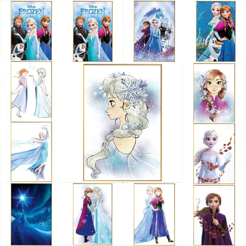 

Disney Diamond Painting 5D DIY Cartoon Frozen Princess Aisha Poster Wall Art Mosaic Embroidery Children'S Room Home Decoration