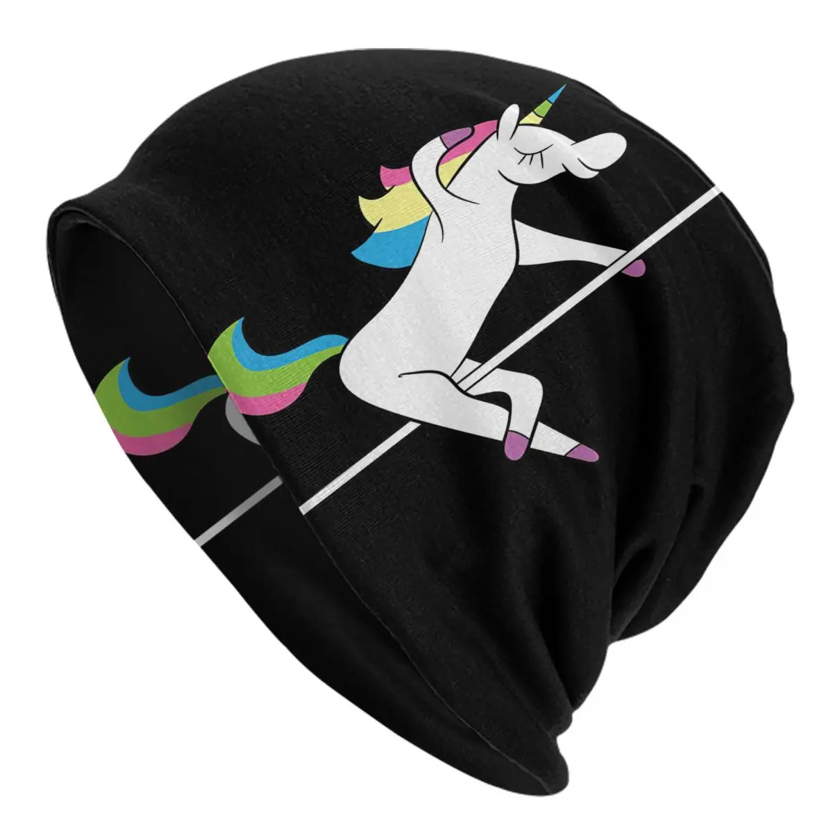 Pole Dance - Unicorn Dancing On The Pole Funny Adult Men's Women's Knit Hat Keep warm winter knitted hat