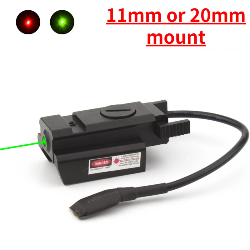 

Tactical Hunting Mini Compact Red Dot Laser Sight Mount for Pistol Red Laser Sight with 11mm/20mm Weaver/Picatinny Rail Laser