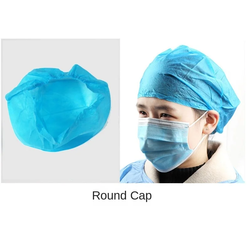 Одноразовая Нетканая Медицинская Шапка Унисекс Круглая Хирургическая