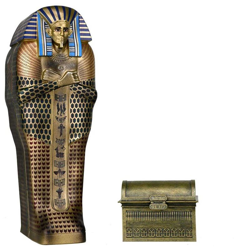 Doll Pharaoh Mummy Coffin Model Collection Model Home Decor Gift