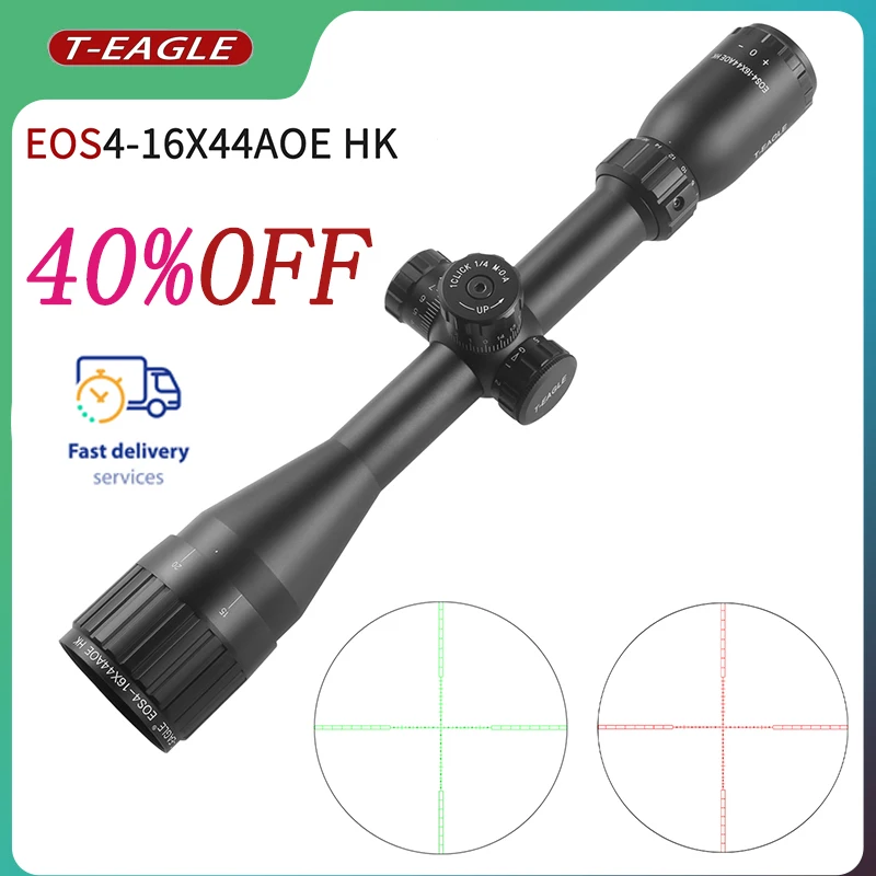 

T-EAGLE EOS 4-16X44AOE HK Hunting Weapons Asccessories Spotting Scope for Rifle Airsoft Pistol Glock Optical Collimator Sight