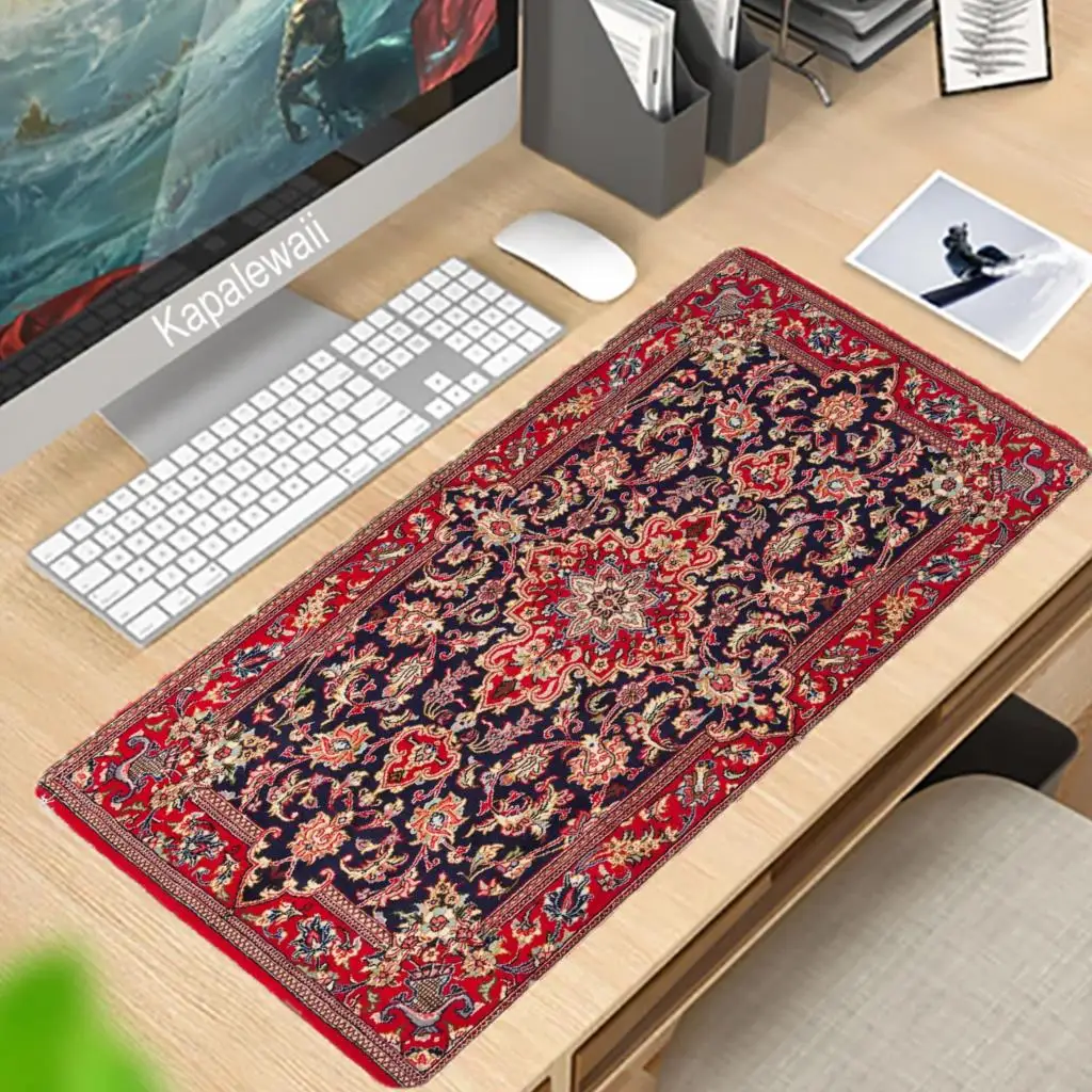 

Large Mouse Pad Home Carpet Poseidon Carpet Design Patchwork Mouse Pad XXL Big Keyboard Accsssories 900x400mm Desk Play Mat Pads
