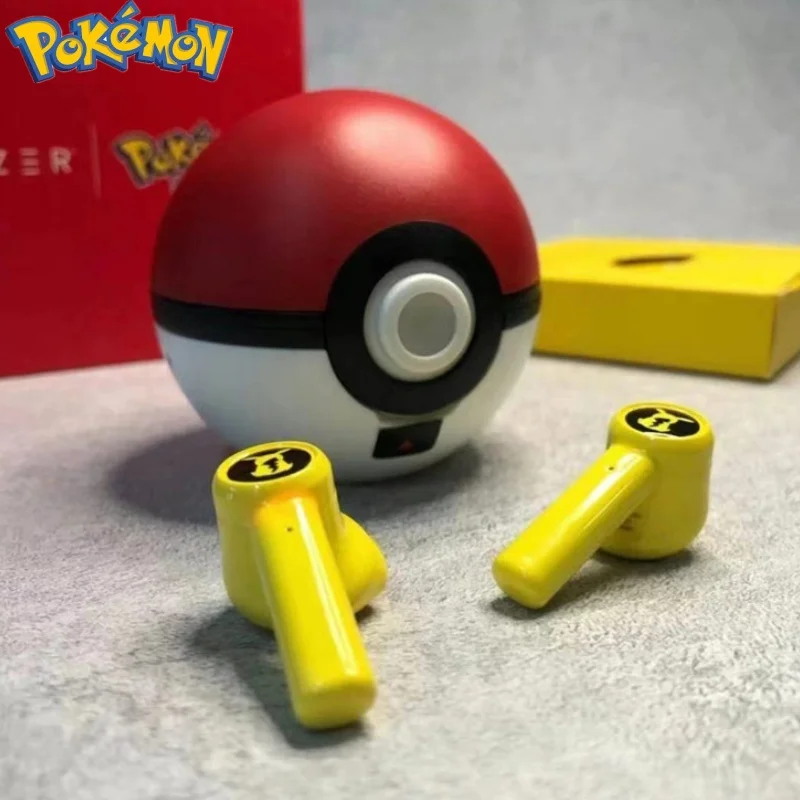Cpokemon Pikachu беспроводные наушники Bluetooth 5 0 Razer спортивные шумоподавляющие с