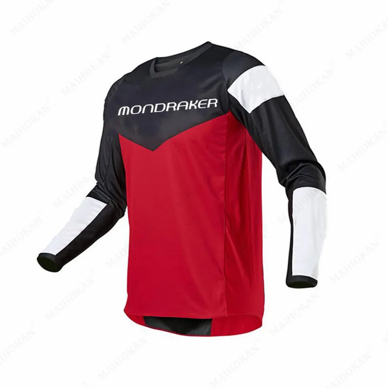 

2022 Motorcycle Mountain Bike Team Downhill Jersey MONDRAKER MTB Offroad MX Bicycle Locomotive Shirt Cross Country Mountain Bike