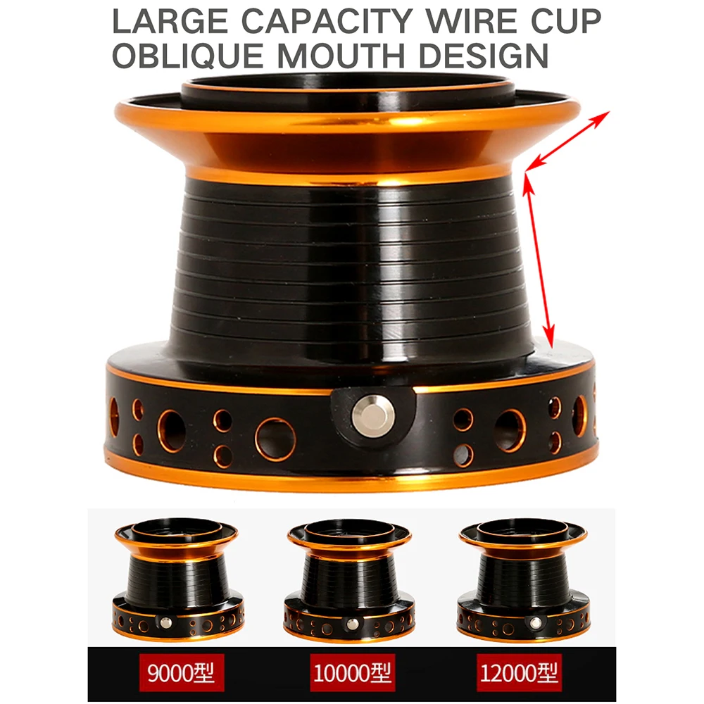 Ghotda 9000 10000 12000Series Large Capacity Wire Cup Oblique Mouth Fishing Reel Gear Ratio: 4.0:1 | Reels