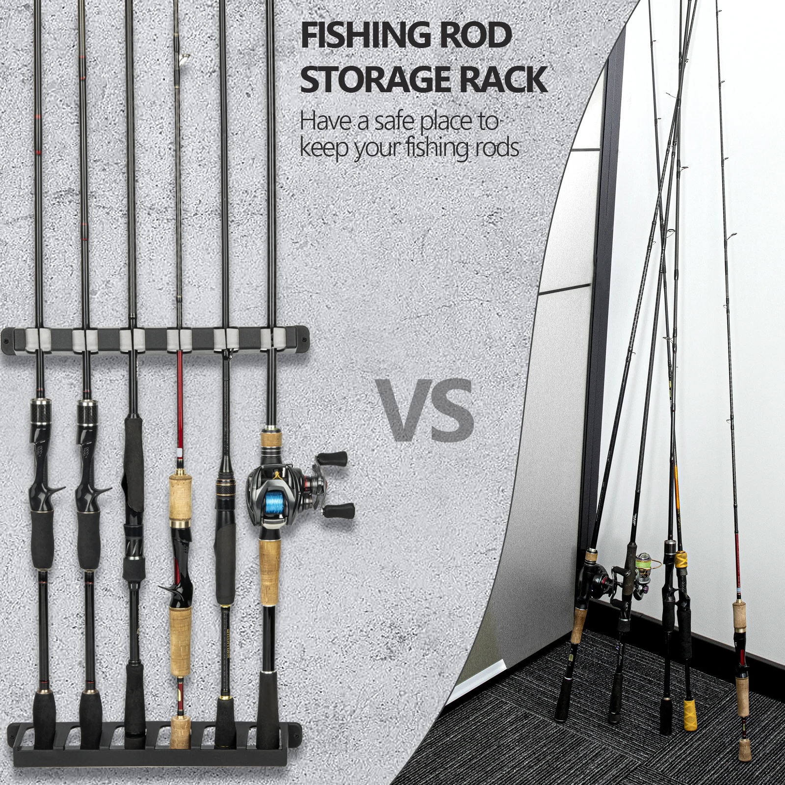 Thkfish Рыболовный горизонтальный держатель для 6 удочек.