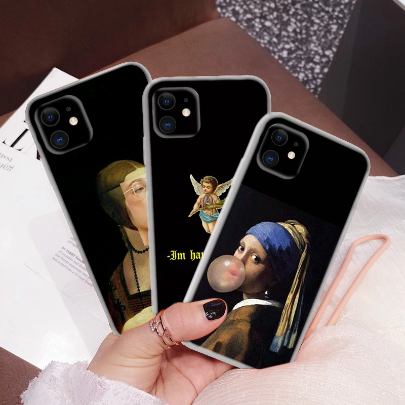 D28 скульптура искусство Мона Лиза мягкая искусственная для Moto G4 Plus G41 G5 G50 G51 G5S G6 Play