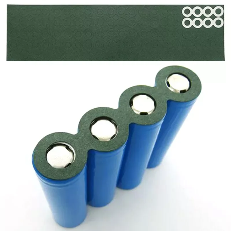 

100Pcs/Lot Battery Insulation Gasket Paper 18650 Battery Anode Hollow Insulation Pad Pointed Barley Paper Gasket Green