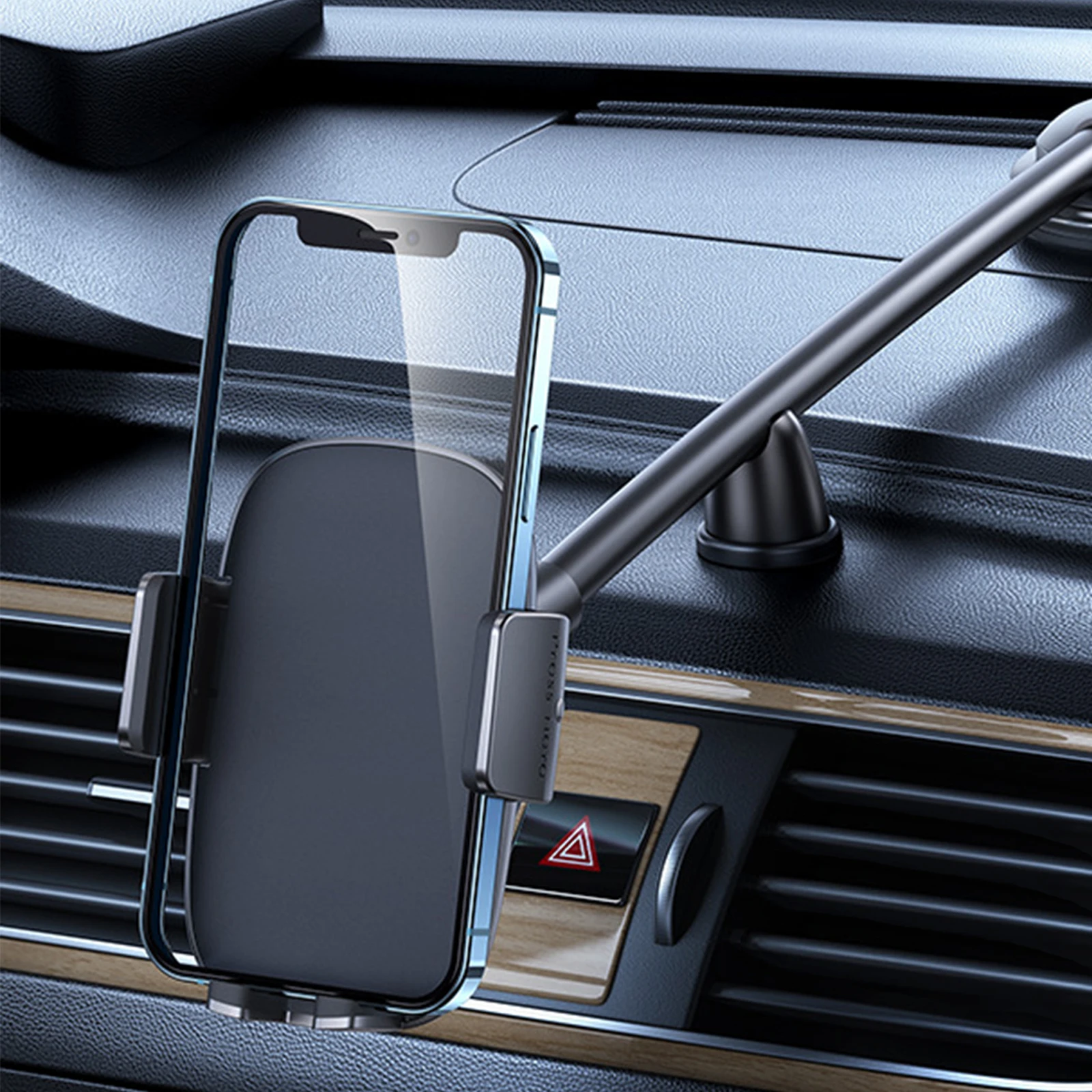 

Dashboard Phone Holder for Car 360° Widest View Flexible Long Arm Universal Handsfree Auto Windshield Air Vent Phone Mount