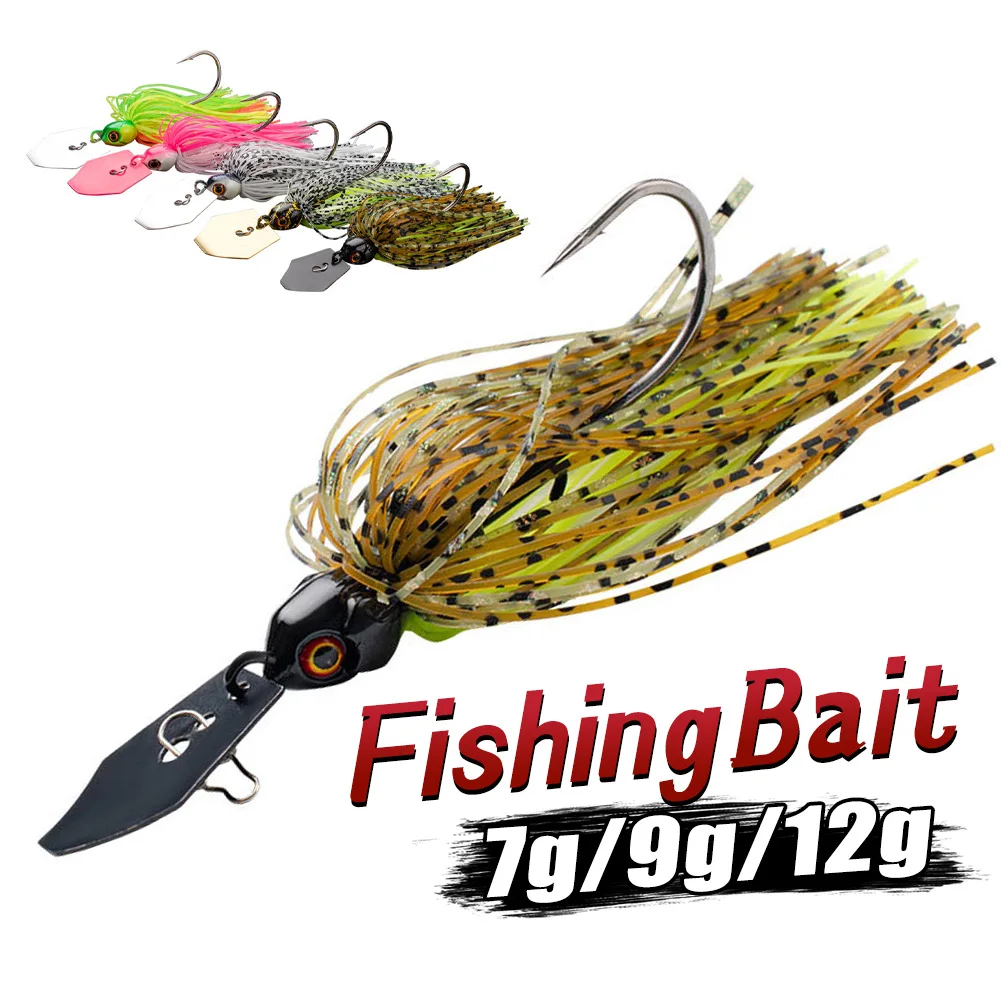 

7/9/12g Chatter Bait Spinner Bait Weedless Fishing Lure Buzzbait Wobbler Chatter Bait For Bass Pike Swimbait Walleye Fish Lures