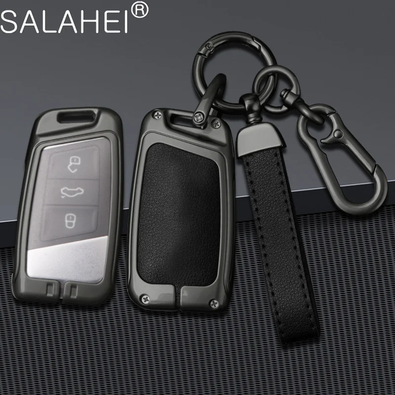 

Car Key Case Cover Bag Protection Shell For VW Volkseagen Passat B8 Magotan For Skoda Superb A7 Kodiaq Seat Keychain Accessories