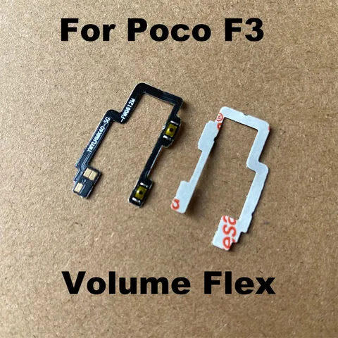 Для Xiaomi Poco F3 кнопка громкости гибкий кабель боковой ключ переключатель включения выключения замена кнопки управления