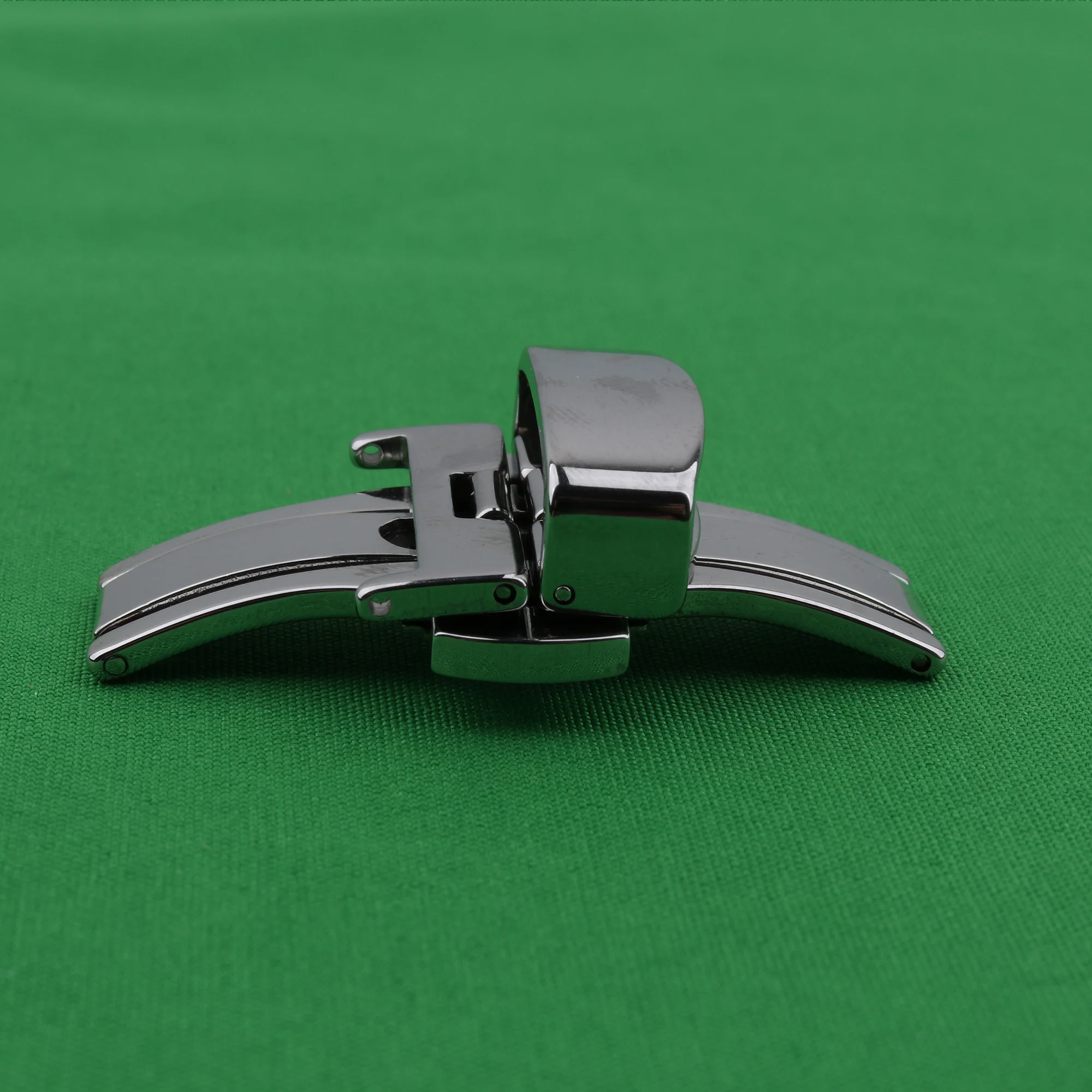 Butterfly Deployment Buckle Automatic Double Click Stainless Steel Strap Button For Watch Band  20mm