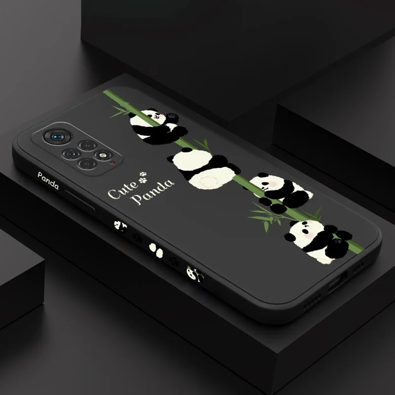 

Climb Panda Phone Case For Xiaomi Redmi Note 12 11 11S 10 10A 10T 10S 9T 9 8 7 A1 Pro Plus 10C 9A 4G 5G Silicone Cover