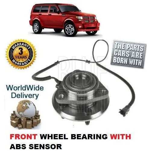 

Для DODGE NITRO 2.8DT 2.8TD 3,7 2007-> Новый комплект подшипников переднего колеса и Датчик ABS