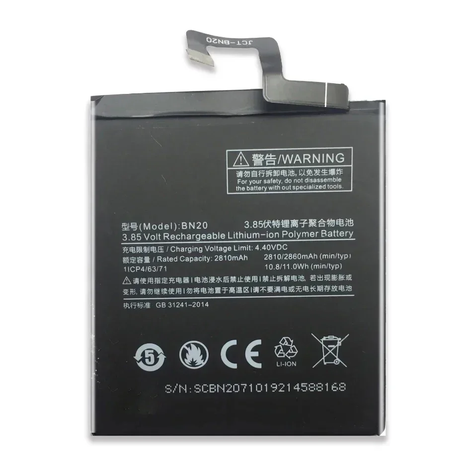 Аккумулятор BN20 2810 мАч для Xiaomi 5C M5C высококачественные сменные аккумуляторы