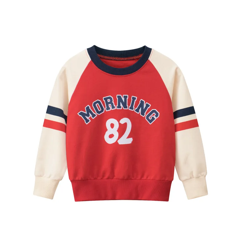 

Children's Clothing 2022 Spring Autumn Jumper Tops Girls Sweatshirts Fashion Letters Striped Long Sleeve Pullovers Dropshipping
