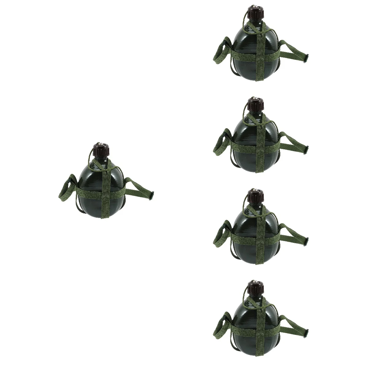 

5pcs Camping Bottle Cycling Container Crossbody Camping Holder(1.2L)