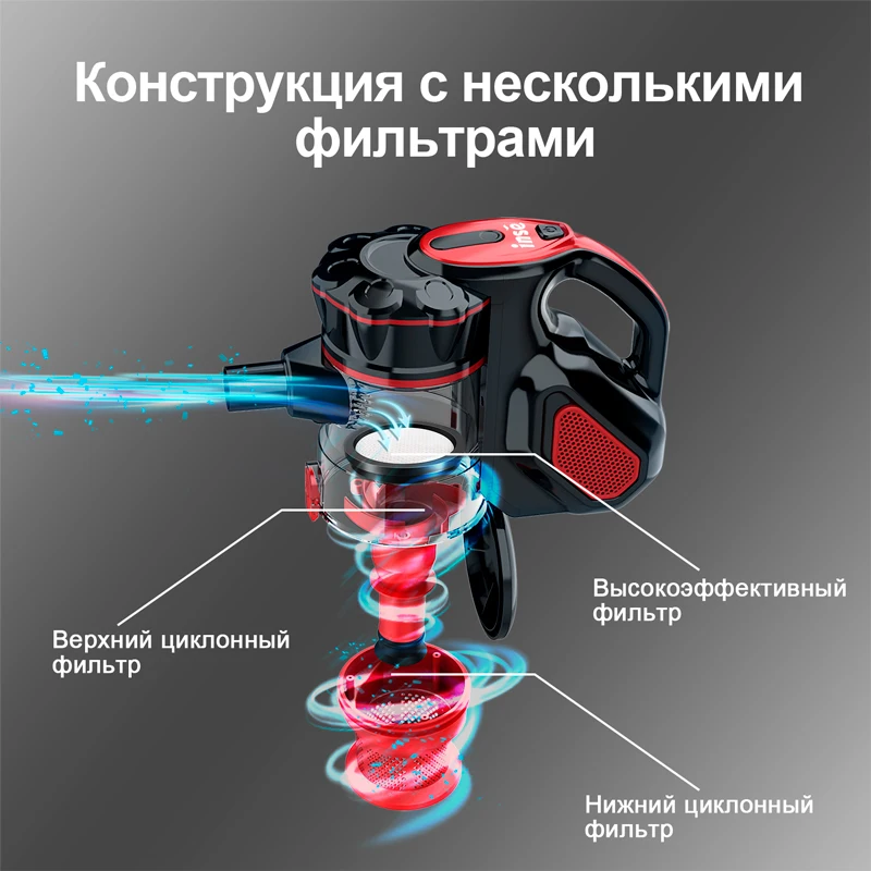 Фото Ной пылесос INSE I5 600вт семейный пылесос ручной для уборки пола и ковров №2