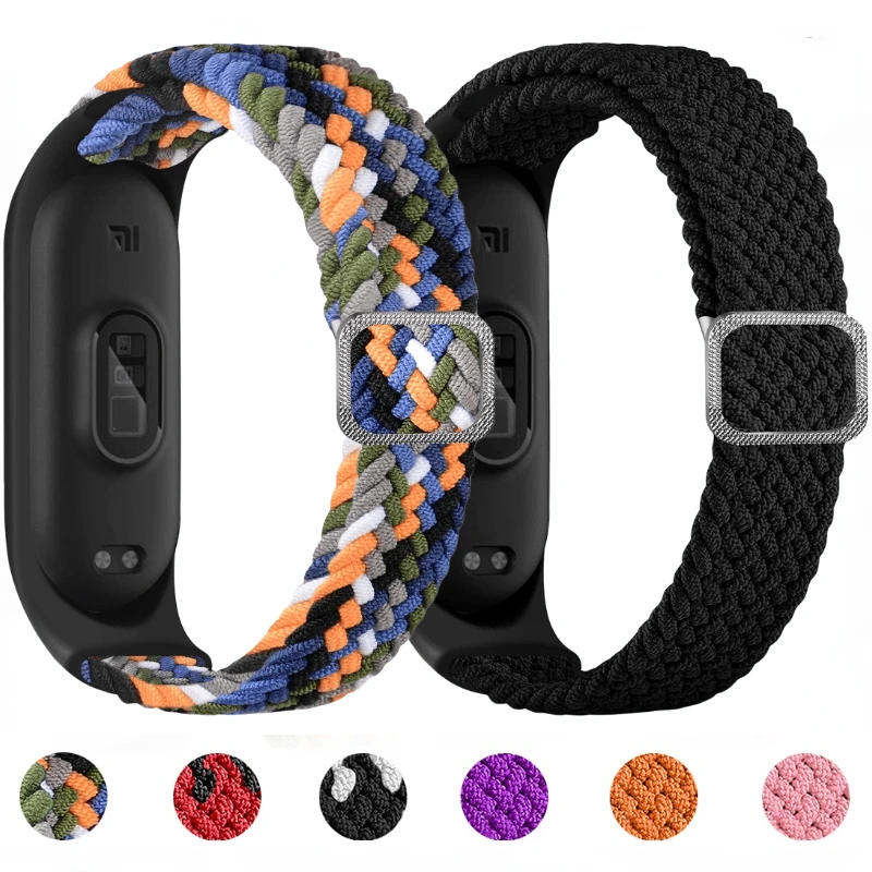 

Elastic Strap For Xiaomi Mi Band 7 6 5 4 3 Smart Watch Sports Comfortable Woven Bracelet belt For Xiaomi Mi 5 Band For Mi band 4
