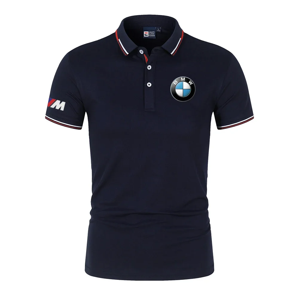 BMW Logo Motorcycle Racing Team Мужская рубашка поло Летняя мужская футболка-поло с коротким