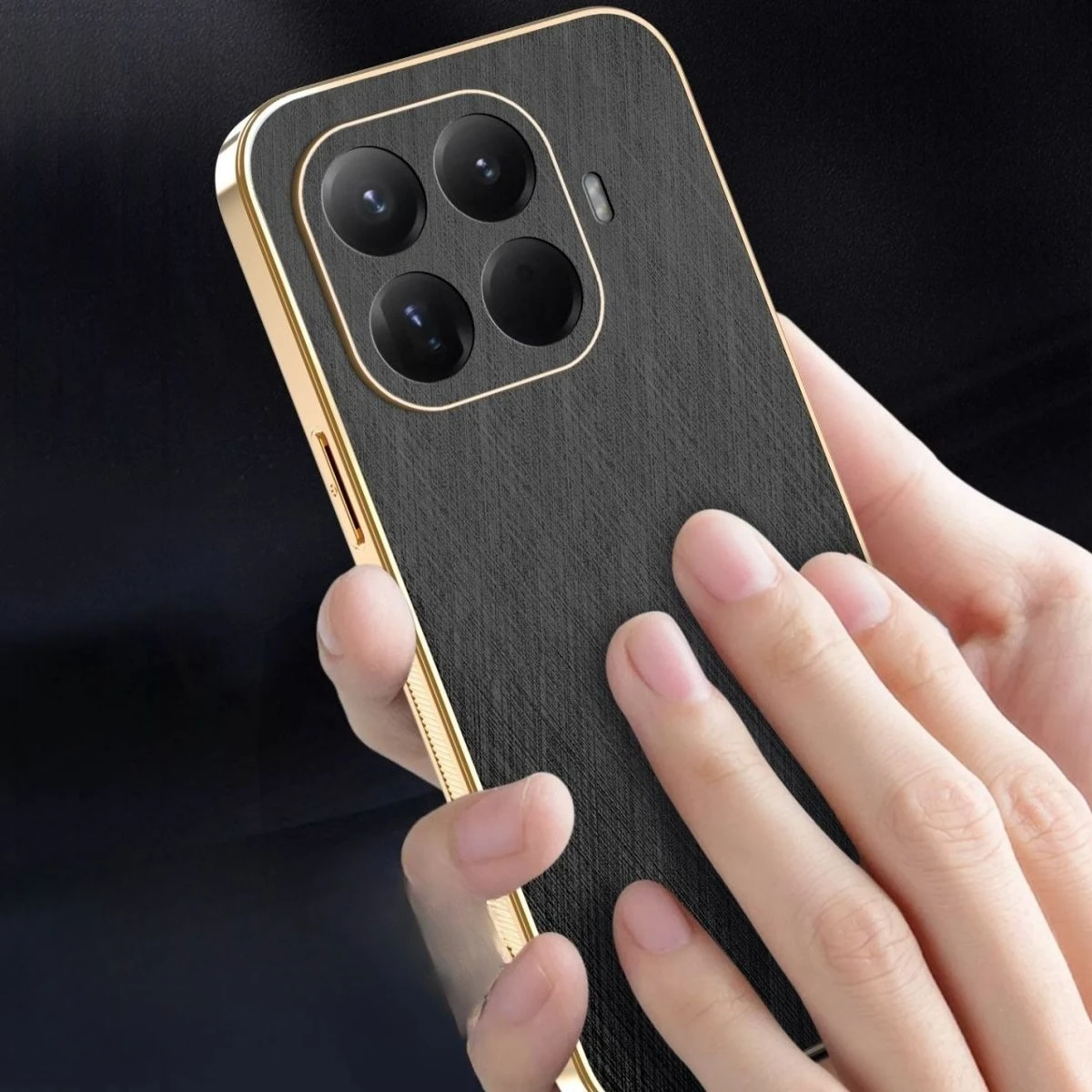 Фото Для Xiaomi 17T/17T Pro: Чехол-футляр бизнес-класса с матовой отделкой, золотистой окантовкой и твилловой кожей, противоударный, с защитой от скольжения №5