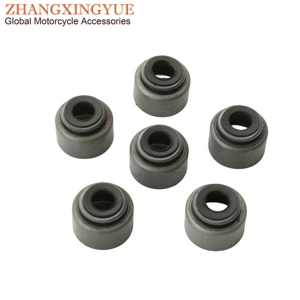 

Сальниковое уплотнение клапана 6 шт. для Yamaha Riva180 Riva XC TW 200 XT225 TT R225 R230 XT250 SZR660 XT R 660 MT- 03 5H0-12119-00 4G01211900