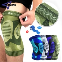1 pc compression knee brace workout knee support for joint pain relief running biking basketball knitted knee sleeves for adult
