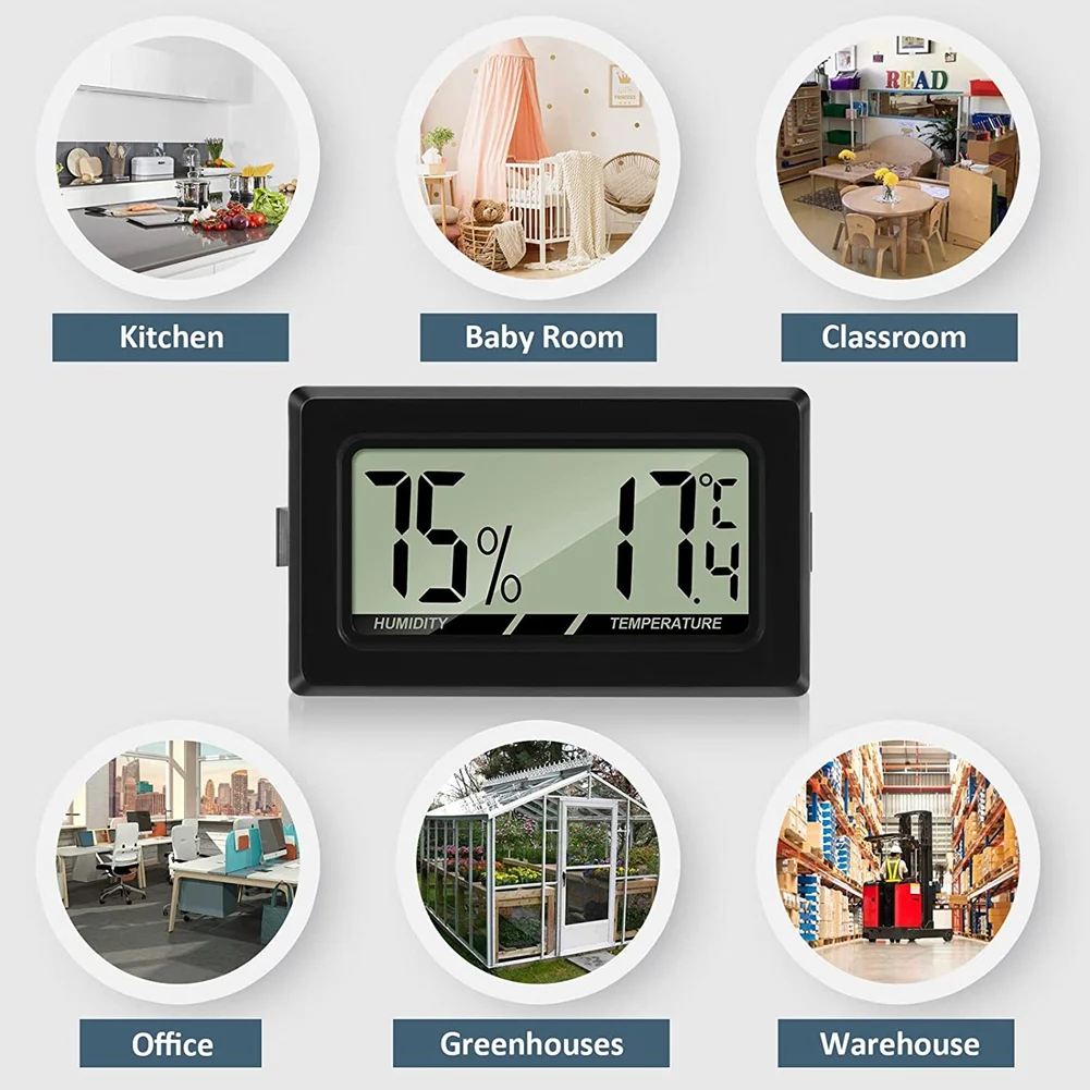 Термометр-гигрометр мини-ЖК-цифровой комнатный гигрометр измеритель влажности